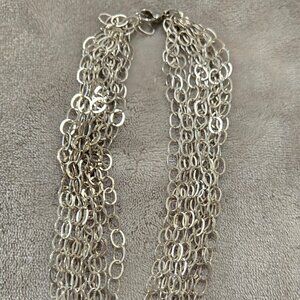 Multi-Strand Sterling Silver Necklace